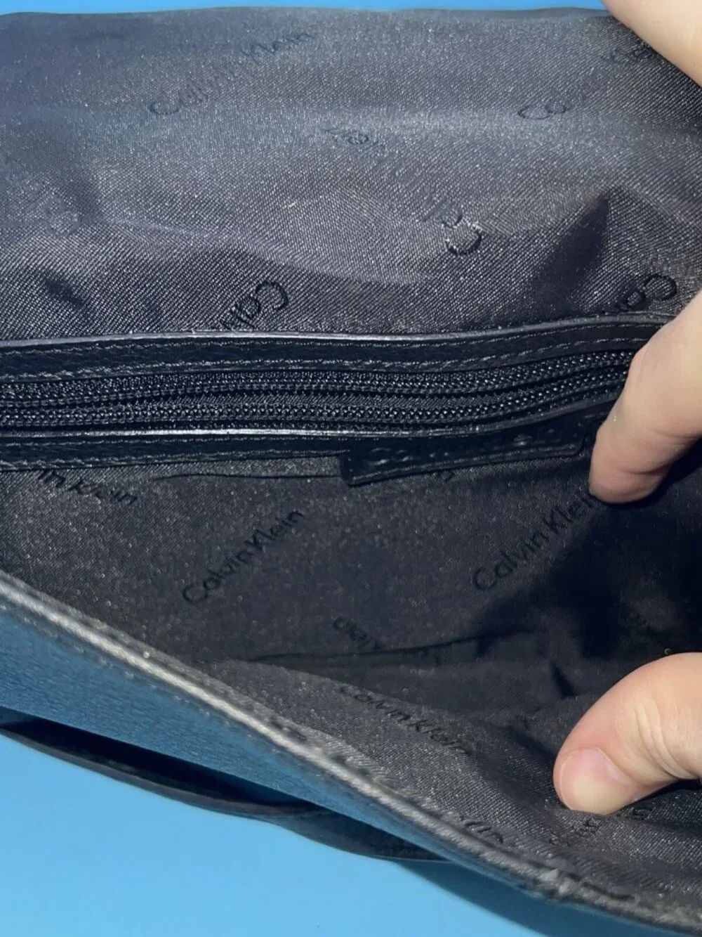 Calvin Klein Black Leather 